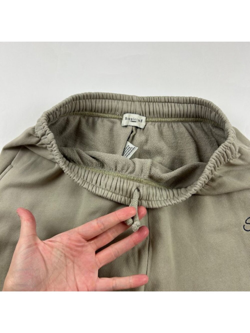 Suspicious Antwerp Sand Fleece Jogger Sweatpants M - Picture 6 of 10
